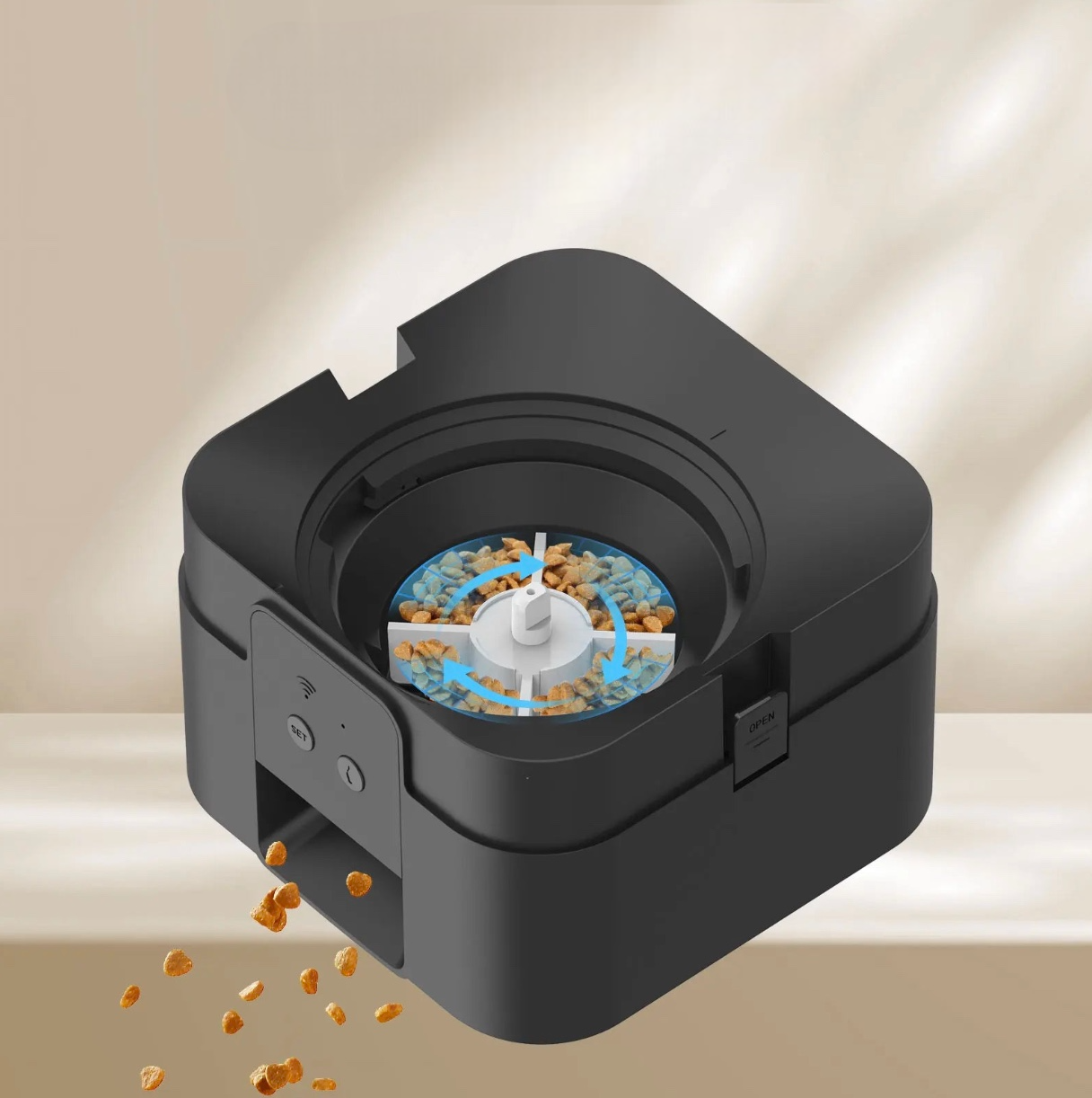 Distributeur de nourriture pour animaux de compagnie intelligent